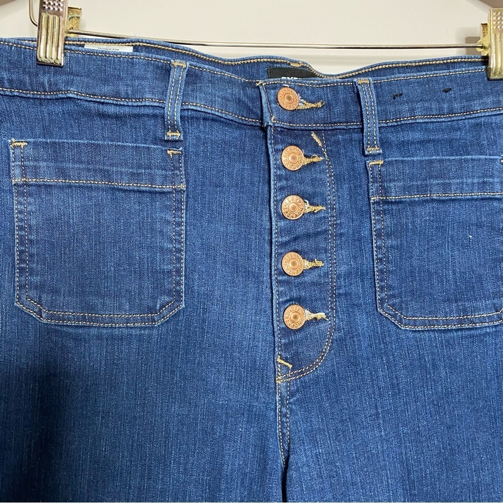 Express Blue Flare & Wide Leg Jeans - Picture 3 of 8